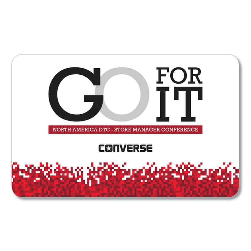 Converse Go For It store manager event card.