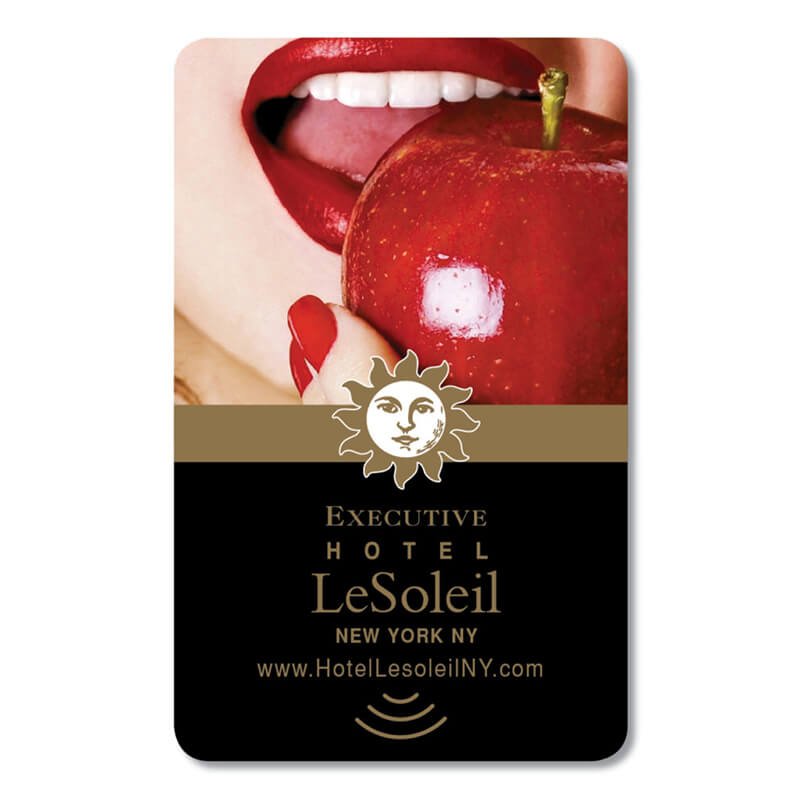 Hotel LeSoleil, New York, NY RFID key card.