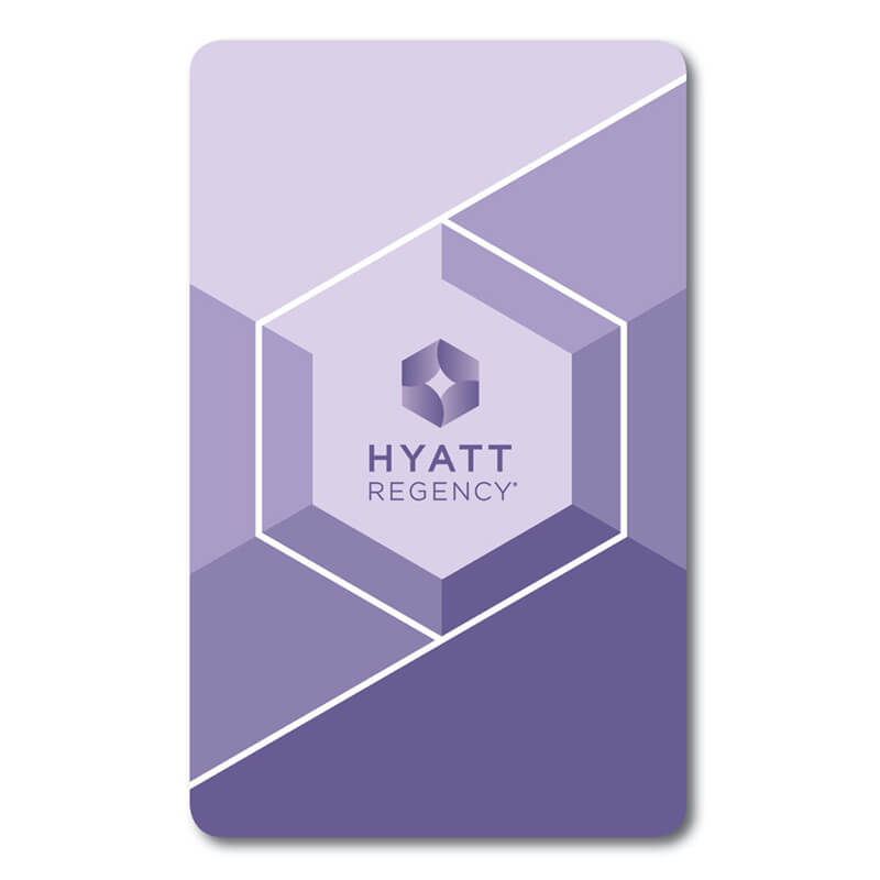 Hyatt Regency Hotel Key Card. purple