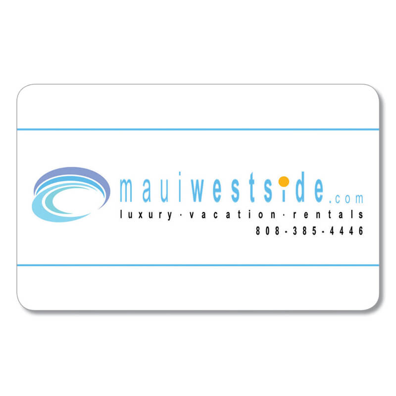 mauiwestside.com vacation rentals. Hotel key card.