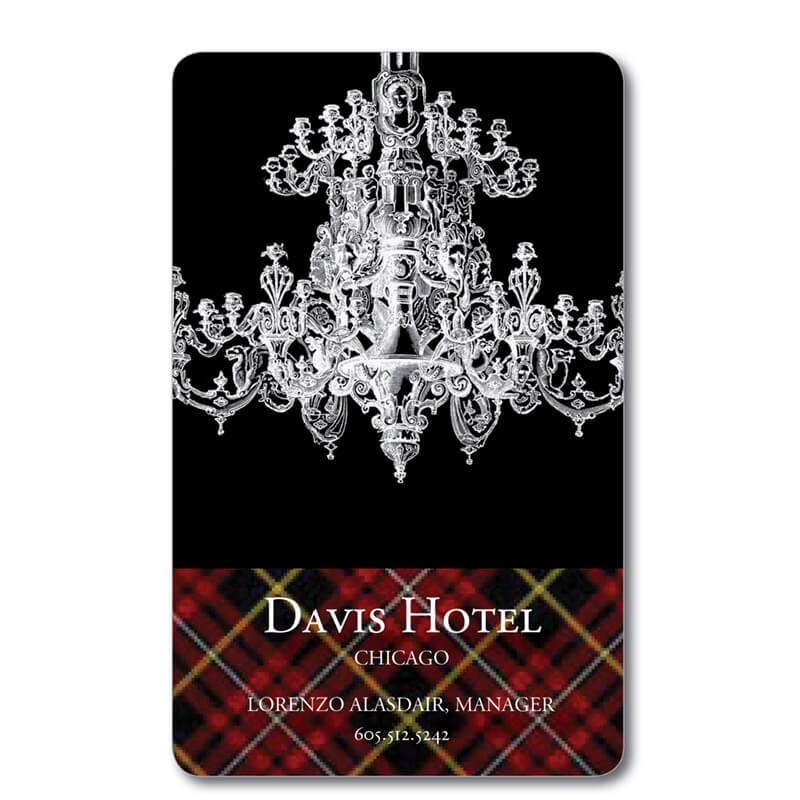 Davis Hotel business card