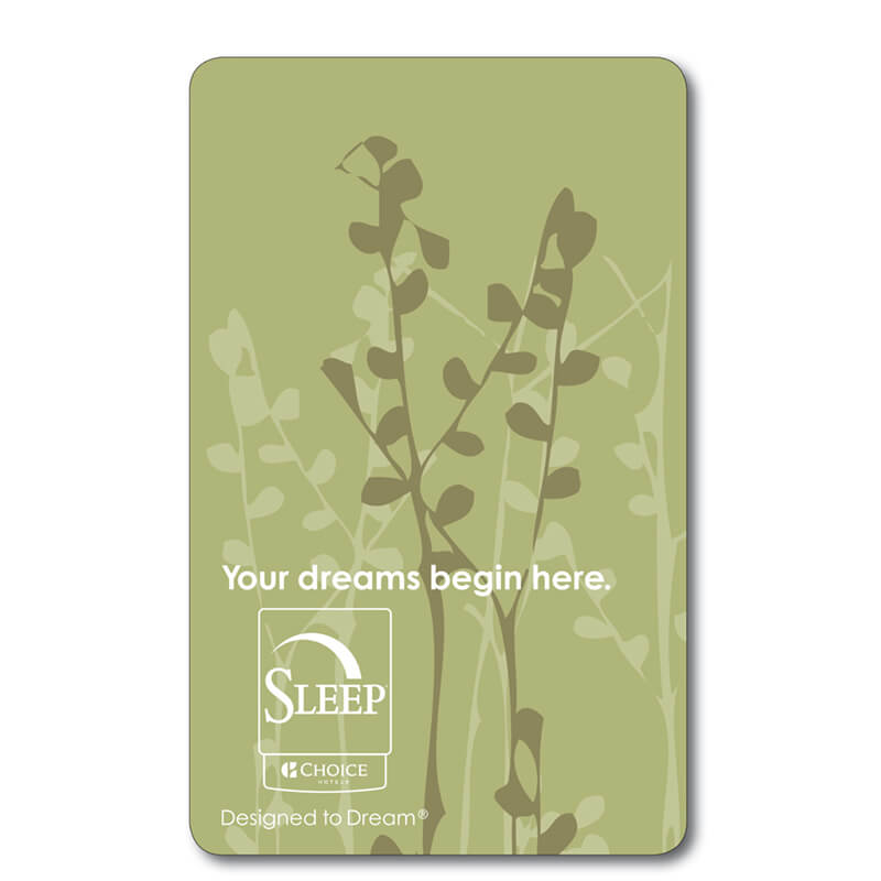 Sleep Inn Choice Hotel key card