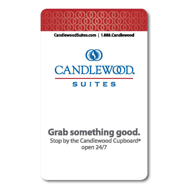 Candlewood Suites Hotel Key Card. Grab Something Good.