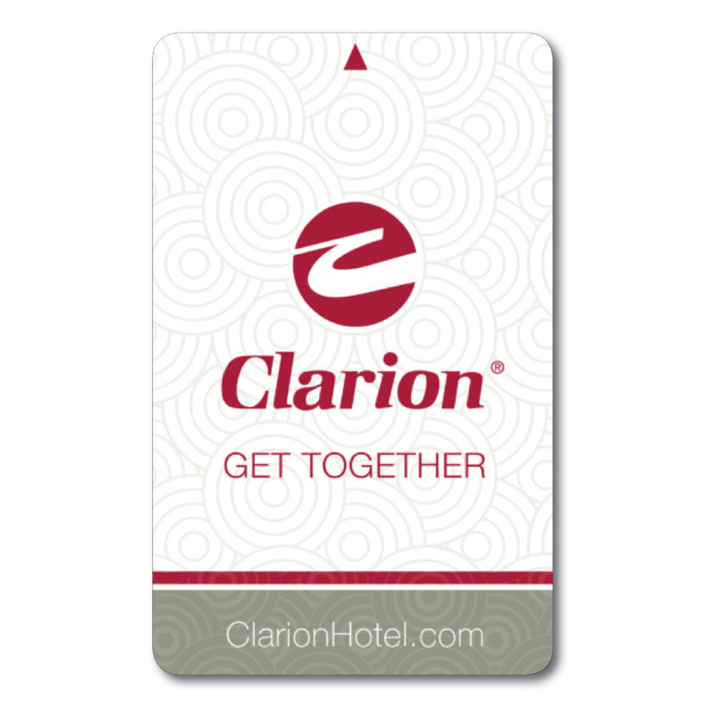 Clarion Hotel, a Choice Hotel Key Card.