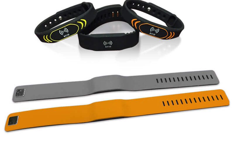 five samples of custom printed rfid wristbands, Contactless Entry